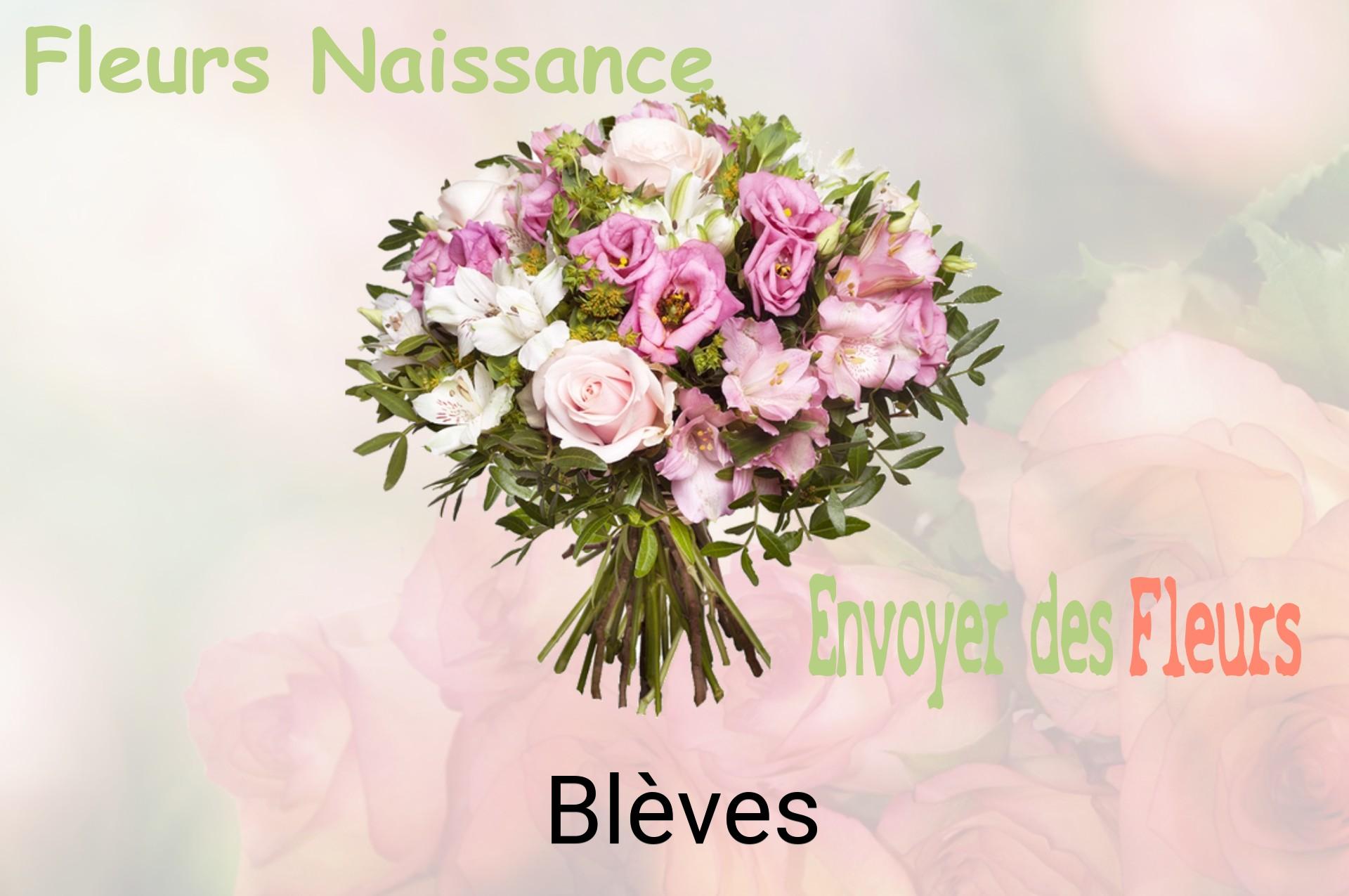 Bouquet de fleurs de naissance livré à Blèves